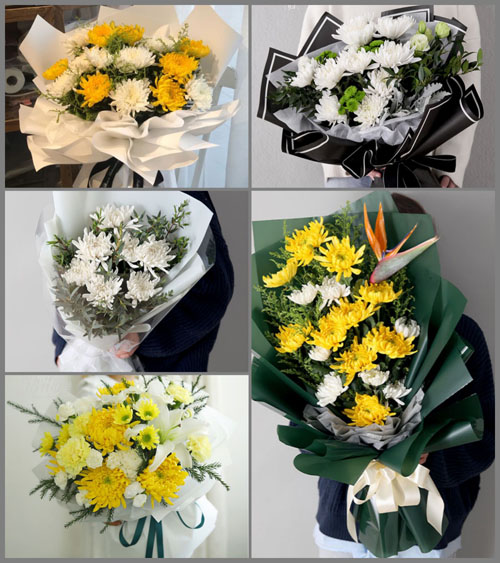 江苏扬州广陵区产业园白事花束代送